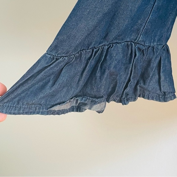 Jane and Delancey Chambray Off The Shoulder Denim Top- Size Large - Picture 5 of 8